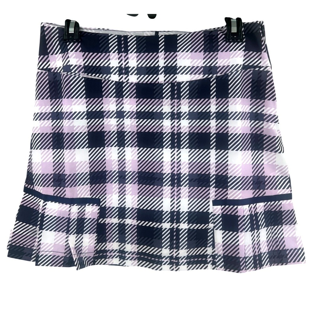 Plaid Purple & Navy Women's Skort